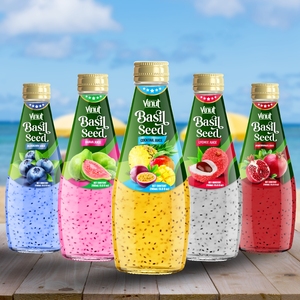 Basil seed drink Cocktail flavor 290ml OEM ODM Private Label Wholesale Beverage Manufacturer - Product Image 3