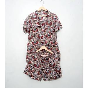 Ensemble de pyjama 100 % coton le plus vendu, manches courtes, vêtements de nuit confortables, tenue de détente classique boutonnée pour femme - Product Image 6