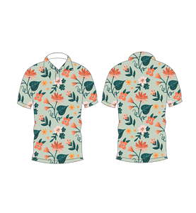 เสื้อโปโลพิมพ์ลายดอกไม้สไตล์วินเทจสำหรับผู้ชาย แขนสั้น ใส่สบาย ระบายอากาศได้ดี น้ำหนักเบา เหมาะสำหรับฤดูร้อน - Product Image 3