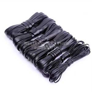 Artisan 3mm Flat Silver Plated <b>Leather</b> Cord Regular Color Handmade Cowhide for Jewelry DIY by Reliance <b>Leather</b> Products - Product Image 2