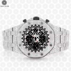 Reloj de Lujo para Hombre Charm Jewells, de Acero Inoxidable, Caja Redonda de 42 mm, Movimiento Mecánico Analógico, Esfera de Cristal de Zafiro - Product Image 1