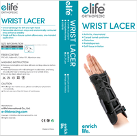 Attelle orthopédique de soutien du poignet E-Life E-WR072 pour l'immobilisation et la stabilisation du poignet