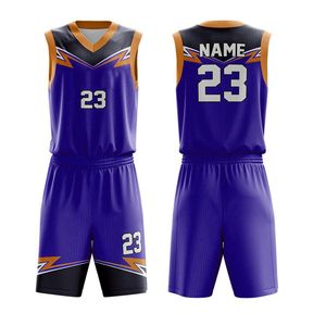 Ensemble de maillots de basket-ball réversibles personnalisés de qualité supérieure, couleurs uniques, logo imprimé, uniforme de basket-ball pour jeunes hommes, nouveau modèle - Product Image 1