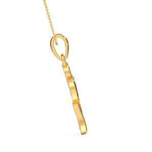 Collier avec pendentif en forme de double cœur avec accent diamant - Product Image 4
