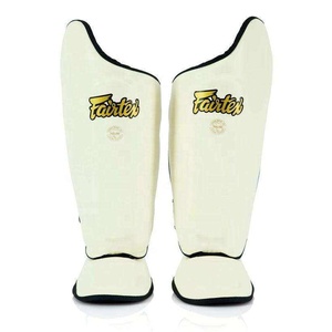 Fairtex PU Shin Guards Hook And Loop Closure Lightweight Adult Sports Leg Protection - Product Image 1