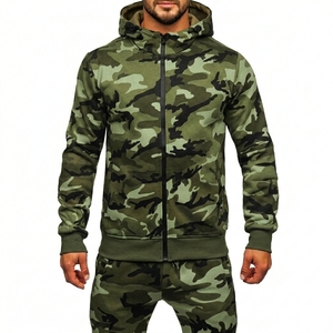 Wholesale <b>Men</b> Custom Winter Hooded Breathable Tracksuit Set Tech Fleece Solid Casual Drawstring Lightweight Fishing <b>Jacket</b> - Product Image 6