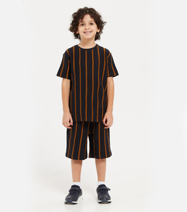 Ensemble de vêtements pour garçon 2026 OEM 100% coton, t-shirt à manches courtes doux avec short assorti, ensemble deux pièces pour bébé garçon, vêtements d'été - Product Image 1