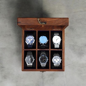 AHTE MANUEXPO UR-065 Wooden Watch Box Watch <b>Display</b> <b>Case</b> Organizer Gift Mens Jewelry <b>Case</b> Holder Storage Handmade Cushions - Product Image 4