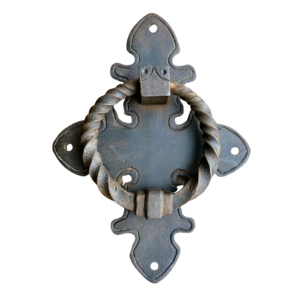 Último modelo de timbre de puerta de hierro trenzado con acabado de recubrimiento en polvo, de metal, para puertas de entrada principales, herrajes de portón y detalles interiores. - Product Image 4