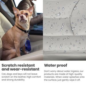 4 Fundas de Asiento Delanteras de Cuero Gris para Autos Chevy Silverado GMC Sierra 2003-2006 - Product Image 6