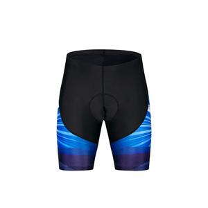 Shorts de cyclisme pour hommes, noir et bleu, rembourrés, pantalons de vélo, bas de tenue pour l'entraînement cycliste, vêtements de sport pour le cyclisme en plein air, pour vélo de route - Product Image 4