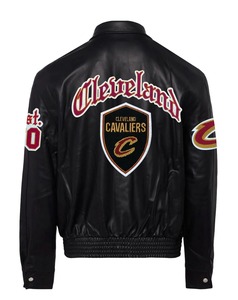 Chaqueta de Cuero Completa de los Cleveland Cavaliers Negra - Product Image 2