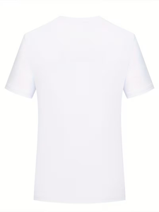 Custom Left Chest Quick- Short Sleeve T-Shirts Letter Casual Sport Tops Unisex Summer Breathable Short Sleeve Versatile - Product Image 4