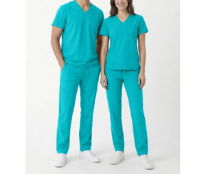 New 100% Cotton Stretch Medical Scrubs Breathable Orthopaedic Surgeon Working <b>Set</b> Durable Veterinary Top+ Pants <b>Doctor</b> Uniforms - Product Image 1