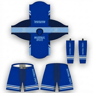 Sublimated Custom Ice Hockey Uniform Set Sportswear Uniforms Type OEM Custom Embroidery Ice Hockey Uniform Jerseys Pant <b>Socks</b> - Product Image 5