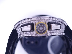 นาฬิกาโมอิสซาไนต์ VVS แบบฝังเพชรเต็มหน้าปัด สายยาง ระบบออโตเมติก หรูหรา สไตล์ฮิปฮอป สำหรับผู้ชาย - Product Image 4