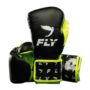 Gants de boxe MMA sur mesure OEM - Gants de sparring professionnels à lacets de haute qualité en cuir de vachette véritable pour adultes - Product Image 4