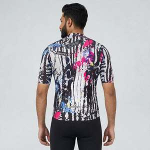 เสื้อจักรยานแขนสั้นแบบยูนิเซ็กซ์ ระบายอากาศ แห้งเร็ว ลายกราฟฟิตี พิมพ์ลายด้วยความร้อน ทรงแอโร ผลิตจากโพลีเอสเตอร์ - Product Image 2