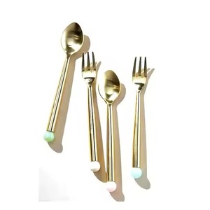 Modern Metal <b>Spoon</b> <b>And</b> <b>Fork</b> <b>Set</b> Cutlery <b>Set</b> For Dining Table Kitchen Dinner Service Tableware <b>Set</b> For Home - Product Image 5