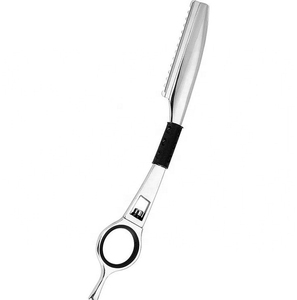 Rasoir de sécurité professionnel à lame unique, lame en acier inoxydable, manche en caoutchouc, outil de toilettage personnel réutilisable, fourniture d'usine OEM - Product Image 1
