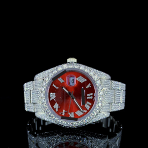 Reloj RLX Totalmente Cubierto de Diamantes Moissanite, Joyería Hiphop, Material de Plata 925, para Regalo de Compromiso, Boda o Aniversario - Product Image 1