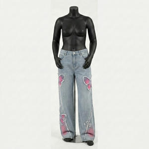 Jeans Rectos de Mezclilla Personalizados para Mujer, de Alta Calidad, Transpirables, Estilo Y2K, Hip Hop, Streetwear, Corte Holgado, para Hombre 2026 - Product Image 1