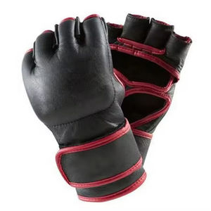 Guantes de Boxeo Profesionales de Medio Dedo, de Cuero PU, para Entrenamiento de Artes Marciales Mixtas, Karate, Muay Thai, Grappling y Sparring - Product Image 1