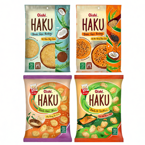Gâteaux de riz grillés HaKu en gros, saveur mini sésame et ail séché, 138g, collation croustillante au sésame et à l'ail, prix compétitif - Product Image 4