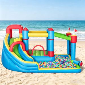 Casa Gonfiabile in PVC per Giochi al Chiuso/All'Aperto, Giardino, Scuola, Asilo, Parco Trampolini, Uso Pubblico e Residenziale, 3+ Anni - Product Image 1