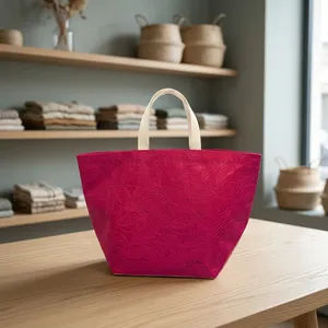 Eco-Friendly Reusable Goodie Bag with <b>Leaf</b> Embossed Pattern - Product Image 1