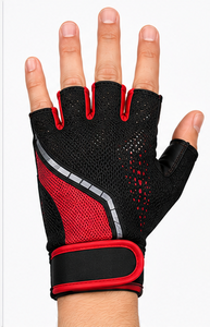 Guantes de ciclismo de verano, diseño reflectante y transpirable para hombres y mujeres, para ciclismo al aire libre, fitness, carreras, deportes, cómodos - Product Image 4