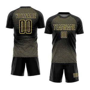 Camiseta de Fútbol Negra Personalizada con Nombre de Equipo, Camiseta de Fútbol, Camiseta Deportiva para Hombre, Uniforme Deportivo - Product Image 5