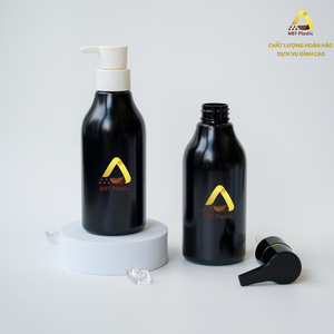 Customizable 300ml PET Black Plastic Pump Dispenser OEM Container for Lotion <b>Shampoo</b> Personal Care Packaging <b>Refillable</b> <b>Bottle</b> - Product Image 2