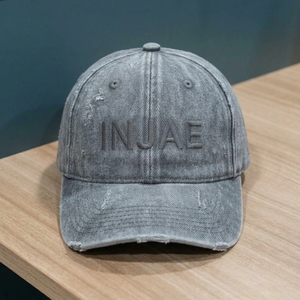 Gorra de Béisbol de Mezclilla Personalizada de 6 Paneles, con Visera Precurvada, Bordado Plano, OEM, ODM, Marca Privada, Venta al Por Mayor, MOQ Bajo - Product Image 1