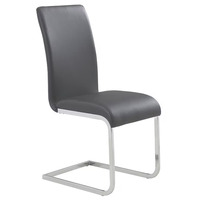 Chaises de salle à manger modernes de luxe confortables pour hôtels, chaises de salle à manger rembourrées en cuir PU pour restaurants