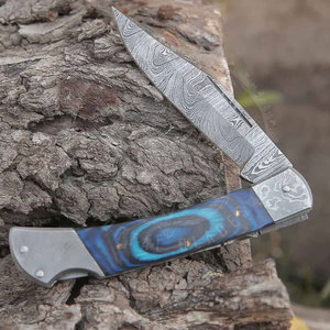 Navaja Plegable Profesional 2026 con Mango de Madera y Funda de Cuero, Herramienta de Bolsillo para Camping y Jardinería - Product Image 5