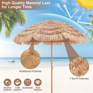 Ombrellone da Spiaggia Portatile da 2,2 Metri con Inclinazione Regolabile per le Tue Esigenze di Abbronzatura - Product Image 5