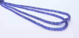 Cuentas facetadas de tanzanita natural AAA de 3-6 mm, cuentas de piedras preciosas de tanzanita, cuentas de tanzanita para la fabricación de joyería. - Product Image 6