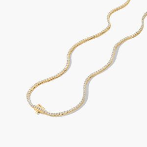 Cadena de tenis de lujo con diamantes de moissanita y plata 925 de primera calidad, joyería con incrustaciones de diamantes, disponible a precio con descuento. - Product Image 3