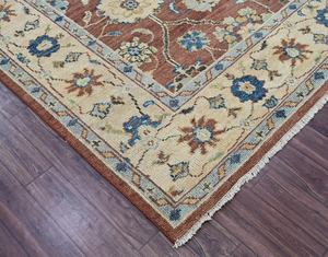 Lujosa alfombra moderna con nudo grande, Alfombra de seda de bambú de lana anudada a mano, alfombra bordada de pila baja, estilo turco, decoración del hogar, Picnic de oficina - Product Image 3