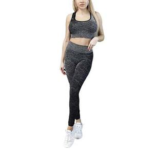 Seamless Yoga 2 Piece <b>Set</b> Yoga Sports High Waist Workout Women's Bra And Legging <b>Sets</b> - Product Image 2