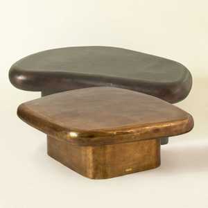 Consigue tu Mesa Consola de Estilo Moderno de Mediados de Siglo, Base de Pedestal de Madera Maciza, Muebles Hechos a Mano para Sala de Estar - Product Image 2