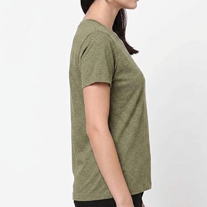 Camiseta de Mujer de Alta Calidad, 100% Algodón, 220 Gramos, Cuello Redondo, Manga Corta, para Verano, Gimnasio, Uso Casual, Transpirable - Product Image 2