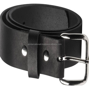 Suministro al por mayor de alta calidad, cinturón informal de cuero de grano completo para hombres para jeans o pantalones con hebilla cromada, tamaños personalizados disponibles - Product Image 6