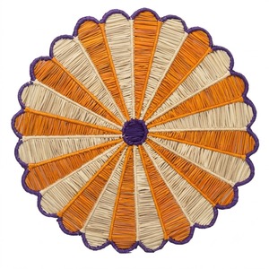 Sets de table en raphia tressé à la main, en palmier Iraca naturel, motif étoile à 8 branches, luxe, style bohème, géométrique, en osier, pour table de mariage - Product Image 2