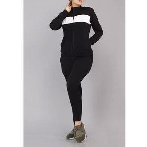 Conjunto Deportivo con Capucha Estampado para Mujer, Leggings Ajustados hasta el Tobillo de Manga Larga, Ropa Deportiva de Secado Rápido, Transpirable, 100% Algodón - Product Image 3