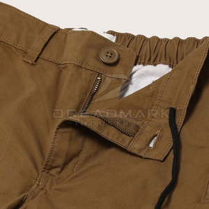 Pantalon cargo homme coupe slim et droite, léger, 100% coton, respirant, confortable, décontracté, effet délavé - Product Image 5