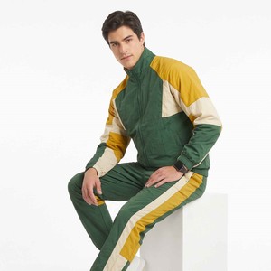 OEM Men's Casual Street Style Two-Tone Zip-Up Hooded <b>Jacket</b> and Pants Sets Autumn Windbreaker Nylon Tracksuits Color Blocking - Product Image 4