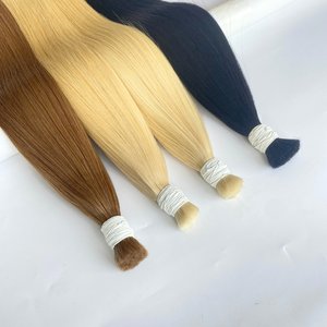 เครื่องต่อผมมนุษย์แบบ100% ผมเป็นลอนตรงและไม่ผ่านการถักเปียแบบธรรมชาติสุดหรู - Product Image 4