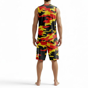 ชุดบาสเก็ตบอลคุณภาพพรีเมียมสำหรับผู้ชาย ชุดกีฬาบาสเก็ตบอลแบบกำหนดเอง ชุดบาสเก็ตบอลกีฬาแบบสั่งทำพิเศษ - Product Image 2